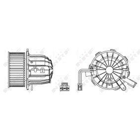Ventilador do habitáculo PORSCHE 34163 de NRF 8T1820021 comprar baixo custo